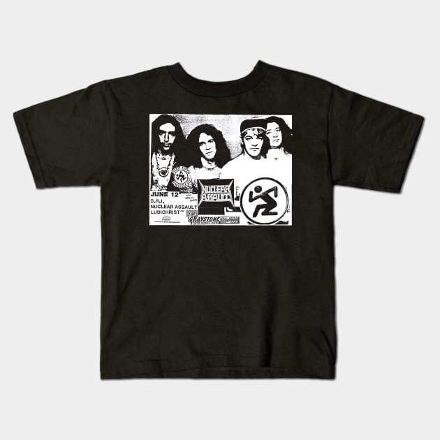 1987 Hardcore Punk Rock Show (Detroit, MI) Kids T-Shirt by Scum & Villainy